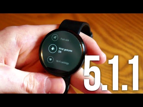 Android 5.1.1 on the Moto 360