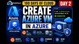 Create an Azure Virtual Machine | KodeKloud Azure Day 2 | Bangla