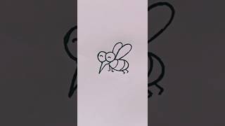 simple mosquito drawing #art #drawing