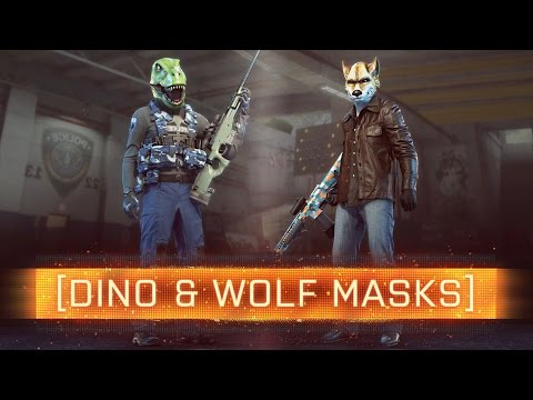 ► DINOSAUR + WOLF MASKS! | Battlefield: Hardline - Exclusive Multiplayer Gameplay