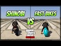 Unreleased Shinobi VS Fast Bikes/Cars in GTA 5 Online | Drag Race