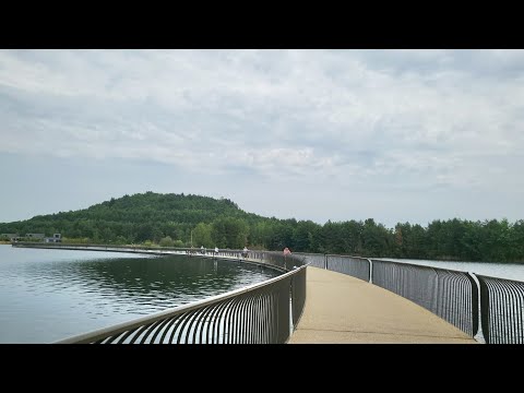Pontoon bridge over the large lake in Terhills-Belgium #highlights