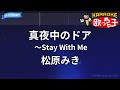 【カラオケ】真夜中のドア~Stay With Me/松原みき