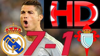 Real Madrid vs Celta Vigo 7-1 All Goals \& Hihglights 5-03-2016 HD