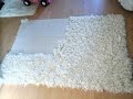 Diy anti-slip shaggy rug