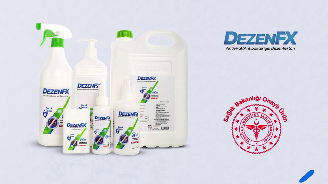 T.C. Sağlık Bakanlığı Onaylı Alkolsüz ve Kokusuz Dezenfektan - DezenFX