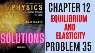 Halliday resnick chapter 12 problem 35 solution | Fundamentals of physics 10e solutions