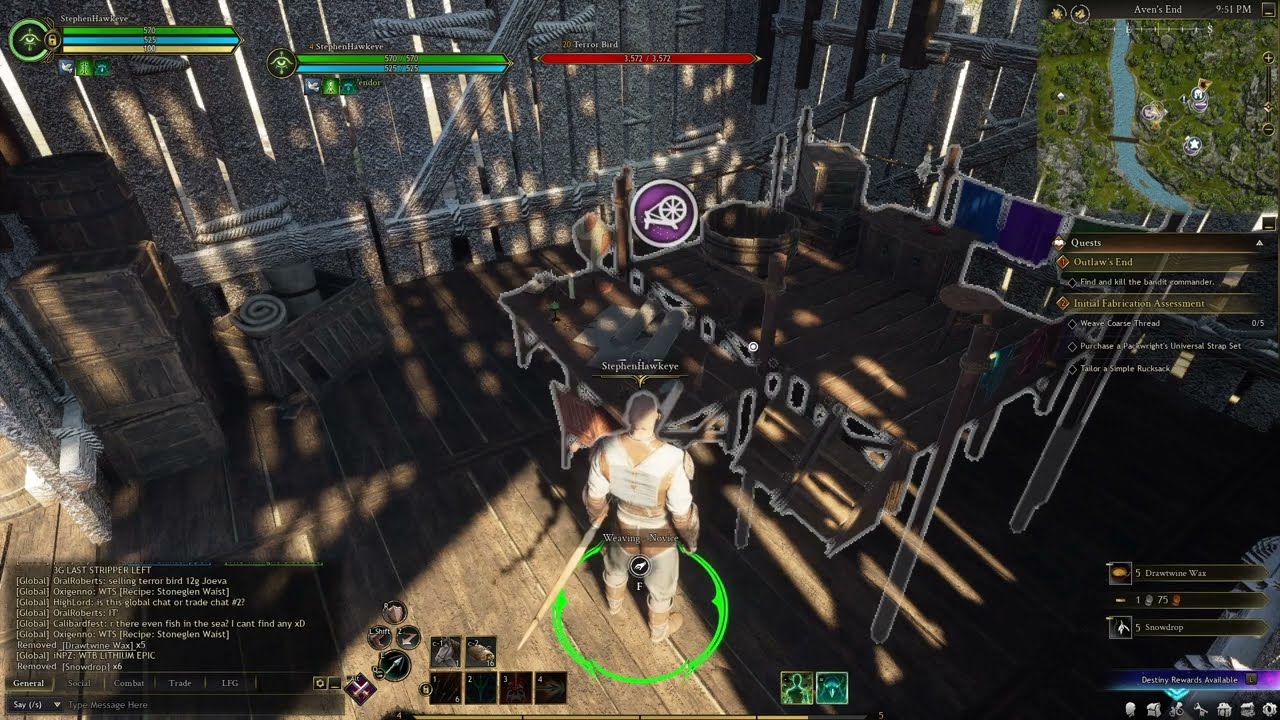 How to make coarse Thread - Ashes of creation