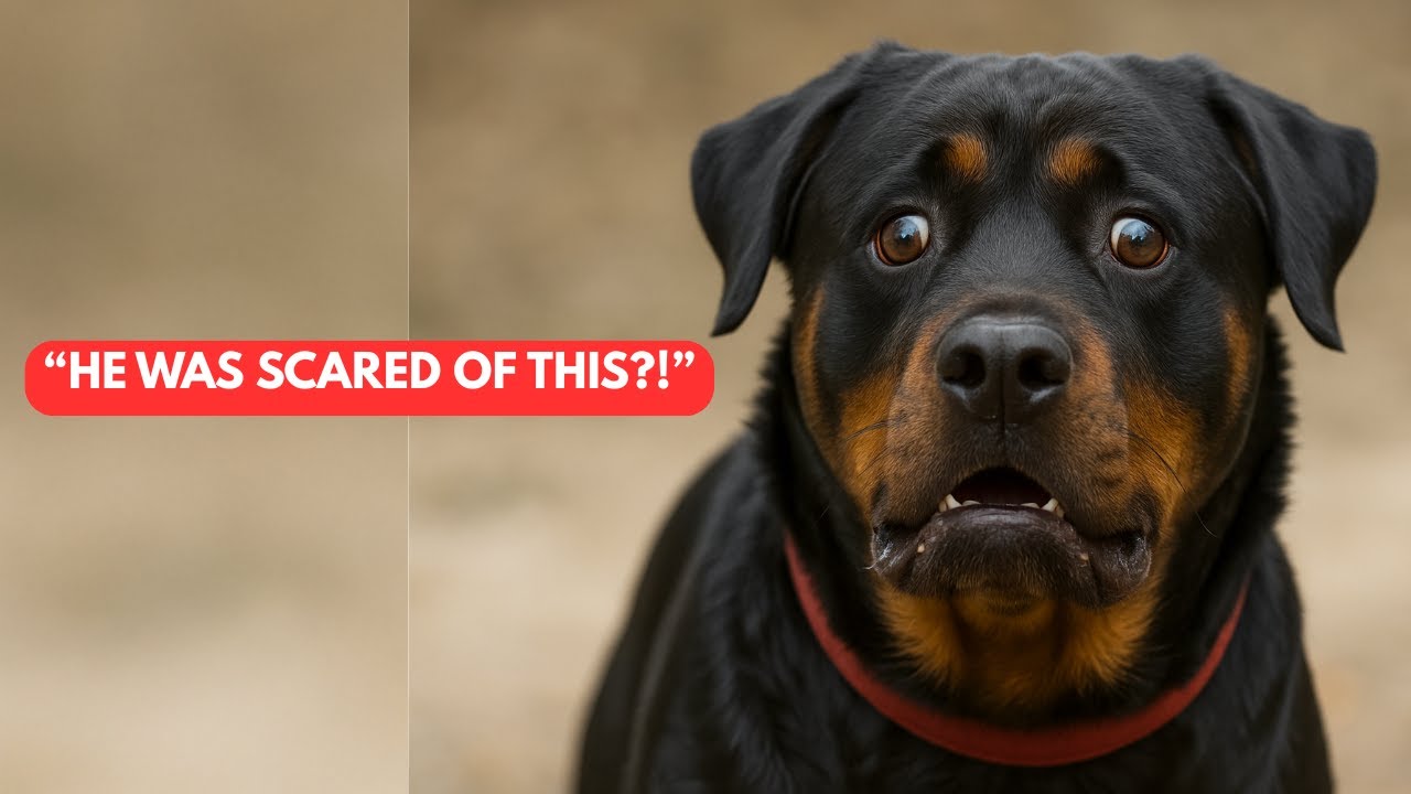 Scared Rottweiler I Can’t Believe a Rottweiler Was SCARED of THIS… - YouTube
