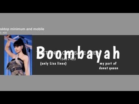 My parts of boombayah|#lisa#blackpink#edit#debutsong#boombayah(read des)