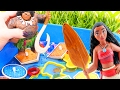 Learn with Moana #15 More Shapes as Disney Toys Moana & Maui save Chief Tui by f