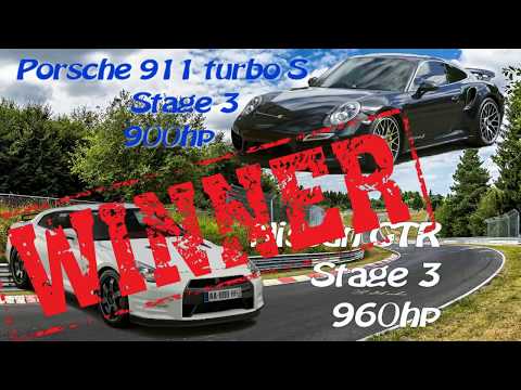 nissan-gtr-960hp-vs-porsche-911-turbo-s-900hp-street-racing-&-clash-of-the-titans