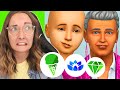 Creating a Sims 4 family but every sim is a different pack