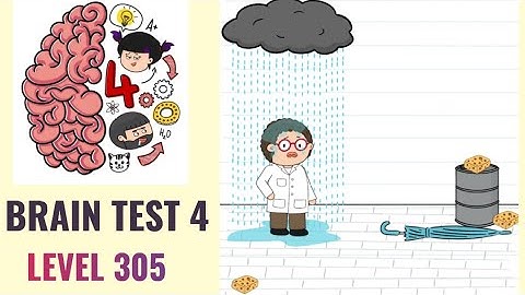 🧠 Brain Test 4 Level 305 | Save Doctor Worry from the rain | Walkthrough