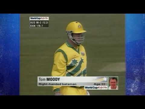 Tom Moody 56*runs  vs Bangladesh in cricket world cup 1999