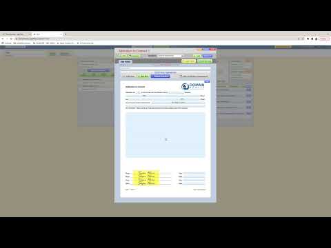 How to add an Addendum to the Contract