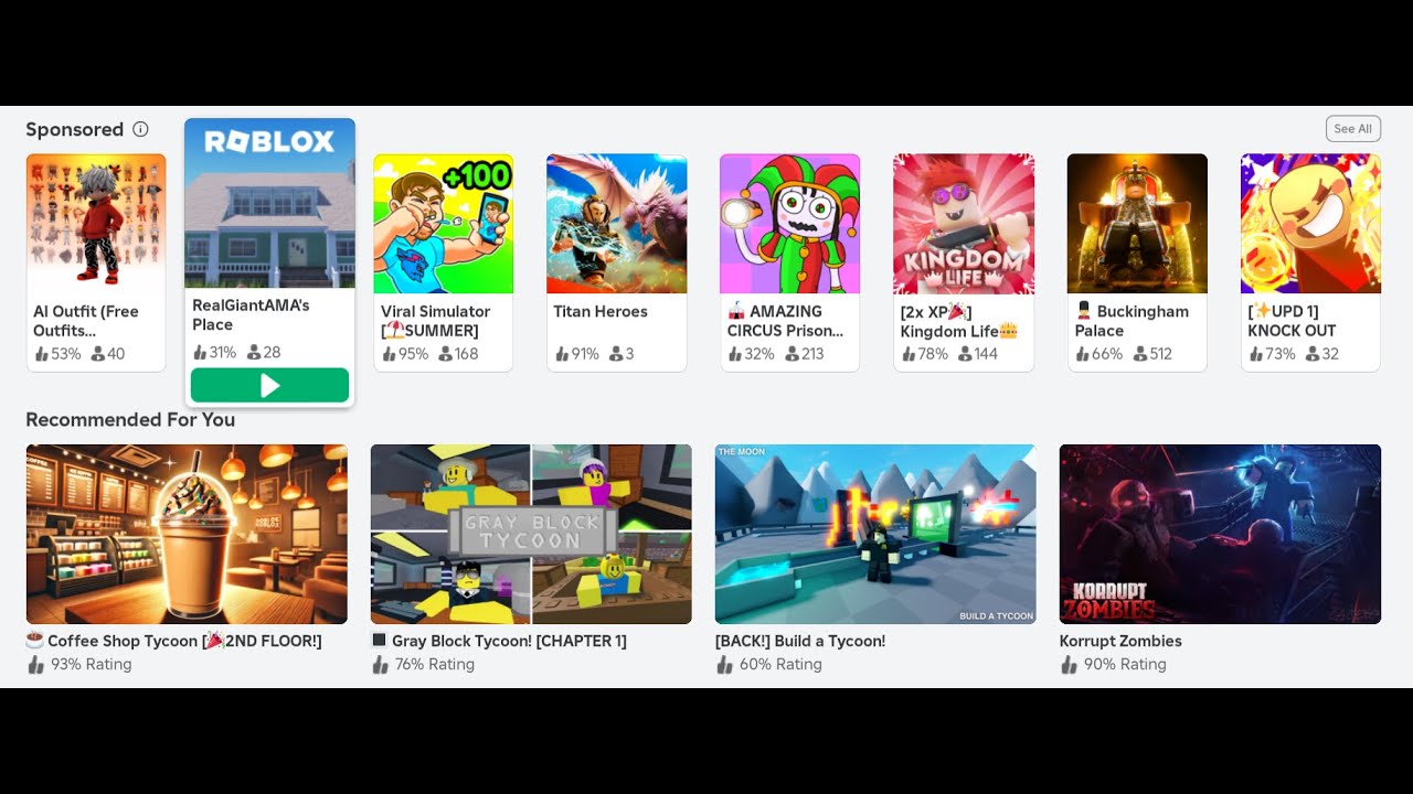 random roblox games - YouTube