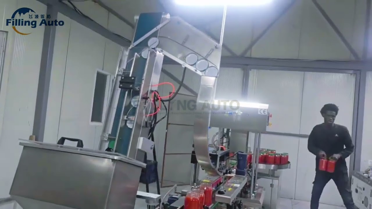 Tomato Ketchup Filling Line Demo | Double-Head Filler + Vacuum Capping + Turntable at Customer Site