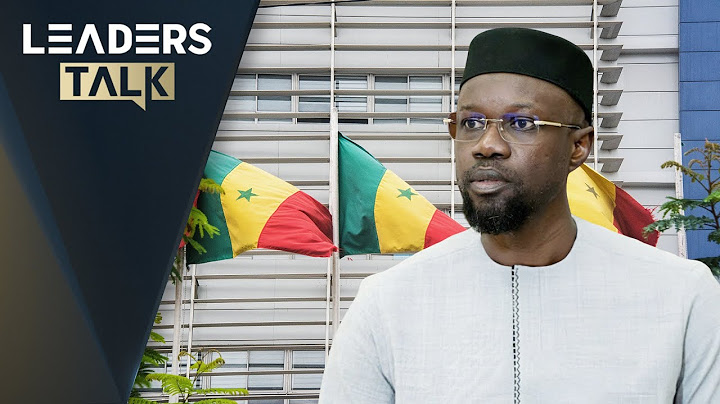 Exclusive with Senegalese Prime Minister Ousmane Sonko