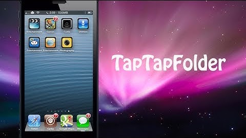 TapTapFolder - Free Cydia Tweak