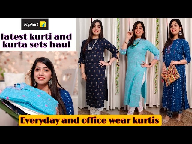 Buy Blue Kurtas for Women by PANNKH Online | Ajio.com