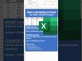 Excel for Beginners: Unlocking the Power of SUMIF and COUNTIF