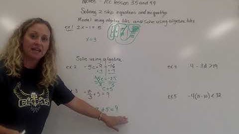 7cc video notes lesson 3.5 and 4.4