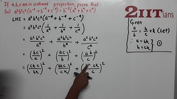 Ratio & Proportion Exercise 7 2 Q21 Class X ICSE | IIT JEE  If a, b. c are in continued proportion