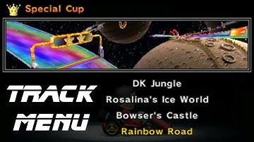 Interactive track selection menu - Mario Kart 7 track in-depth guides