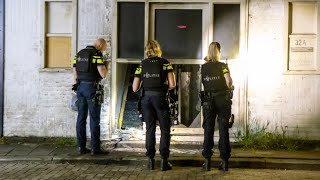 Explosie bij deur bedrijfspand Schiedam, alarm blijft daarna afgaan