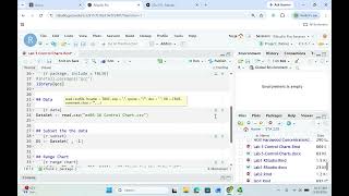 RStudio Lab 5 Variable Control Charts