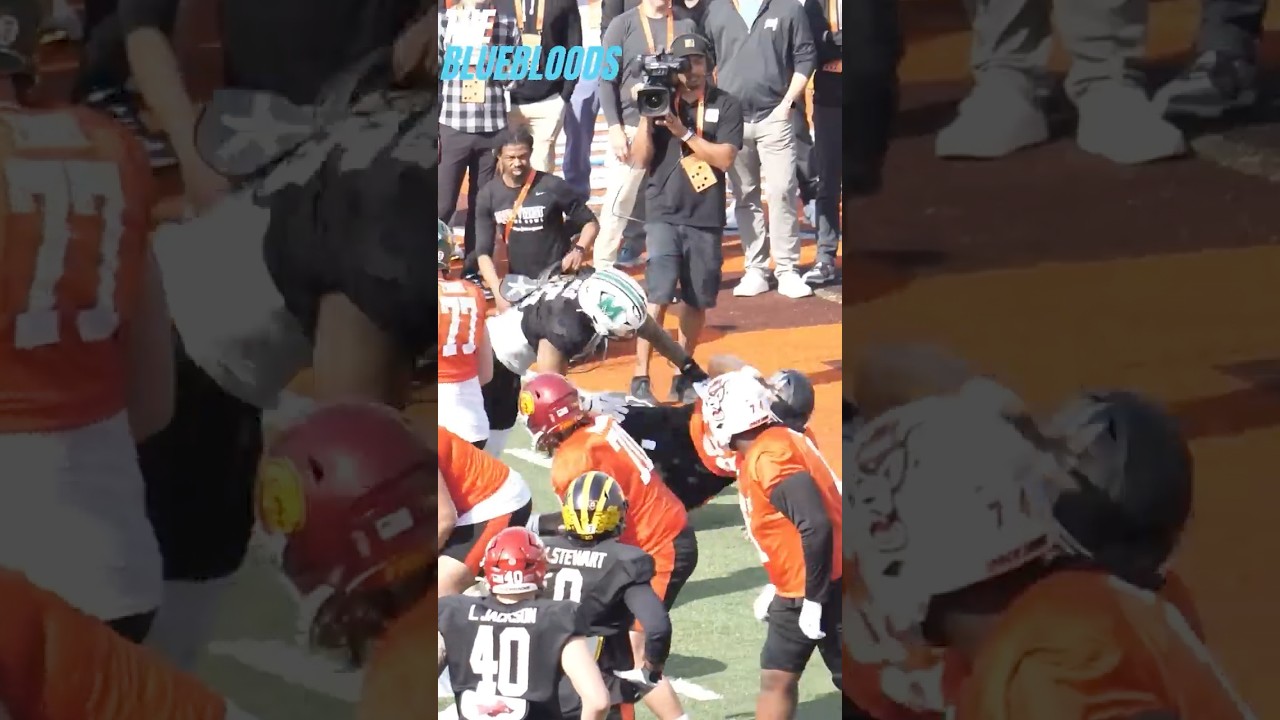 Marshall DL Mike Green DESTROYS Oregon OL Josh Conerly Jr. At The 2025 Senior Bowl | The Bluebloods