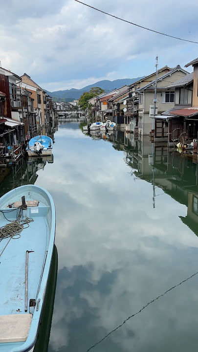 京都の水に浮かんだような街並みが衝撃 #kyoto #japan