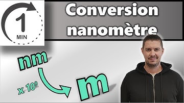 ⌛Méthode rapide 📝 Conversion nanomètre en mètre - nm en m