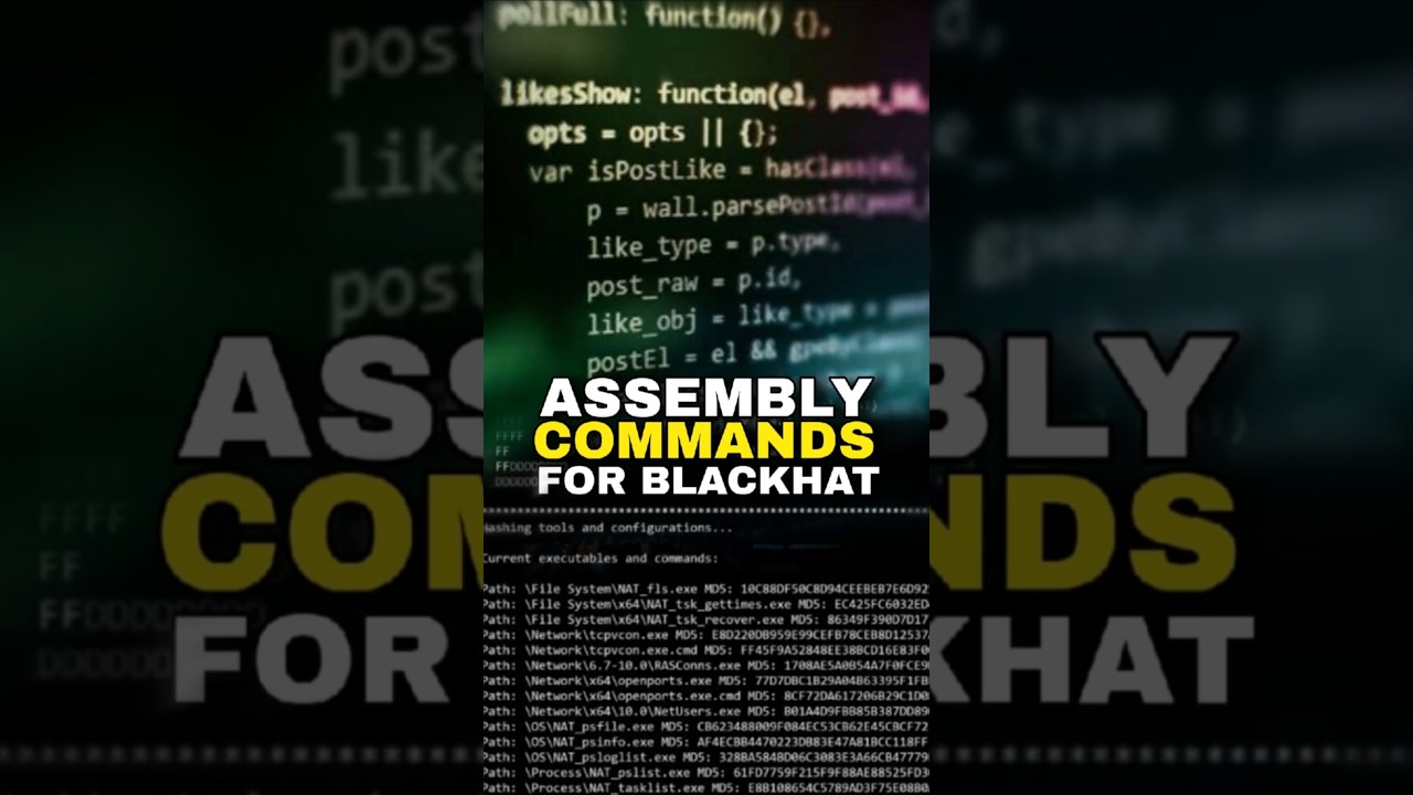Программирование на ассемблере для хакерства в стиле «блэкхэтч» 