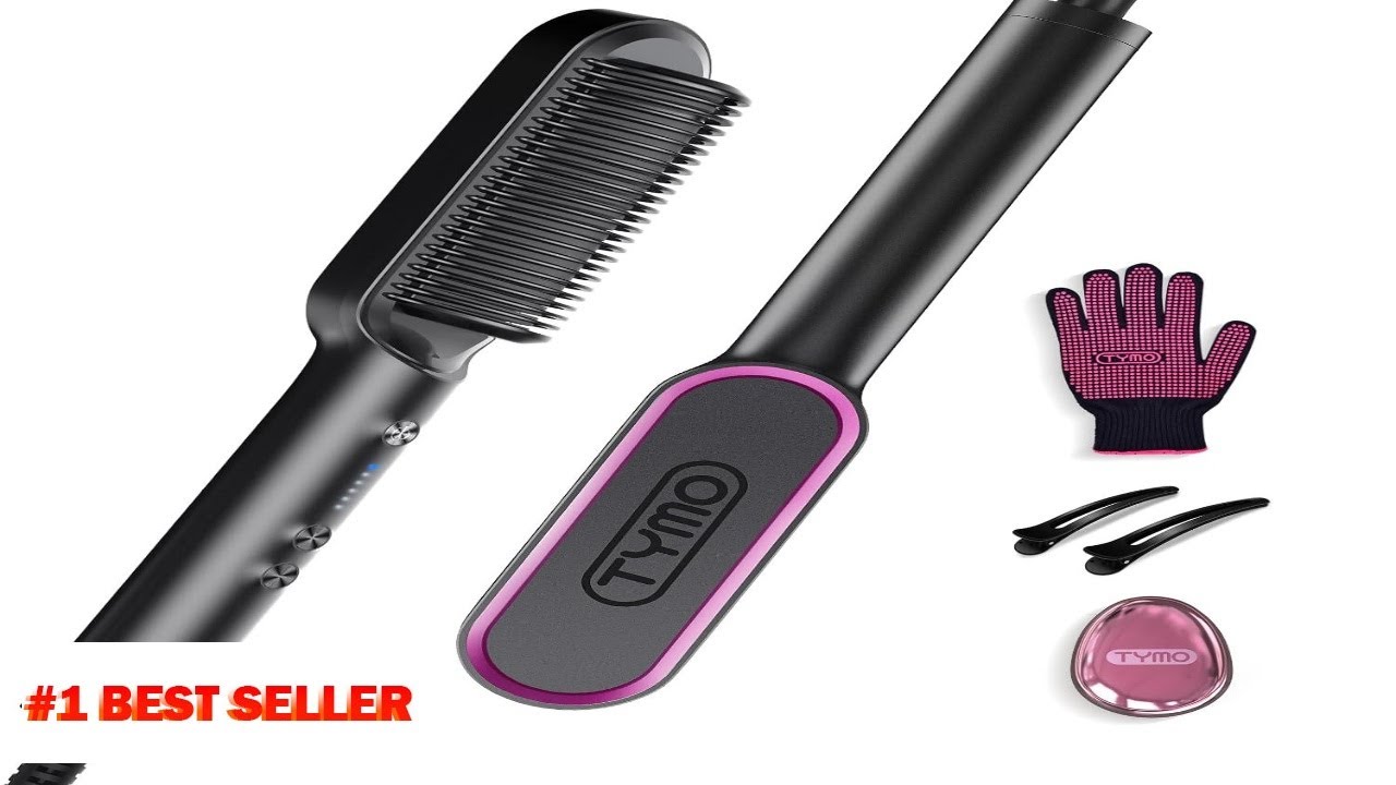 Расческа-выпрямитель для волос TYMO Ring Hair Straightener Comb Straighting Brush для женщин - B0...