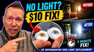 GE Refrigerator Side LED Light Replacement | Easy $10 Fix!