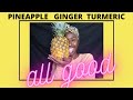 Jamaican Pineapple Skin Drink with Ginger and Turmeric