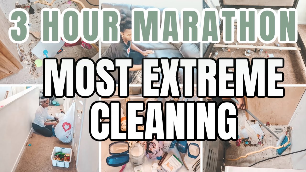 OVER 3 HOURS OF CLEANING MOTIVATION | EXTREME CLEAN WITH ME MARATHON ...