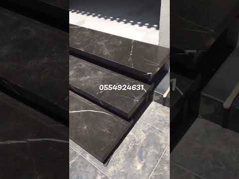درج الطاير الدرجه الطايره رخام طريقه تركيب الدرج الطاير رخام بترا غري جده معلم بلاط