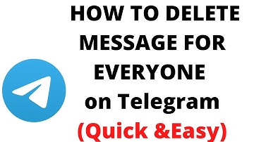 how to DELETE MESSAGE FOR EVERYONE on telegram,Delete telegram messages for the sender and receiver