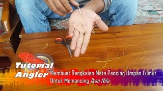 Beginners Tutorial  How to make a knot moss hook bait for fishing Nila # 25