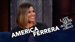 America Ferrera And Stephen Play Attention Shoppers YouTube Videos