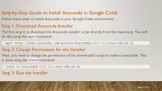 How to Install Anaconda in Google Colab for Improved Package Management