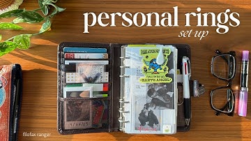 2025 personal rings planner set up ✸ filofax ranger flip through