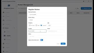 [Inventory Management Program] - Supplier Registration Guide & Tutorial