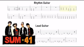 Sum 41 - No Reason // Guitar TABS