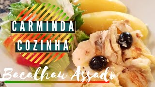 CARMINDA COZINHA-Bacalhau Assado/Grilled Cod Fish/Треска на Сковороде-Гриль | Portuguese Kitchen