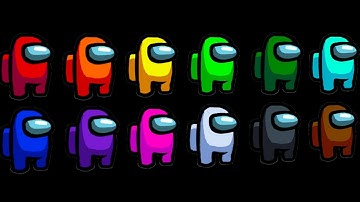 12 Colors Among Us Marble Race in Algodoo