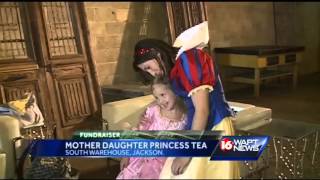 Mothers take princess daughters to tea